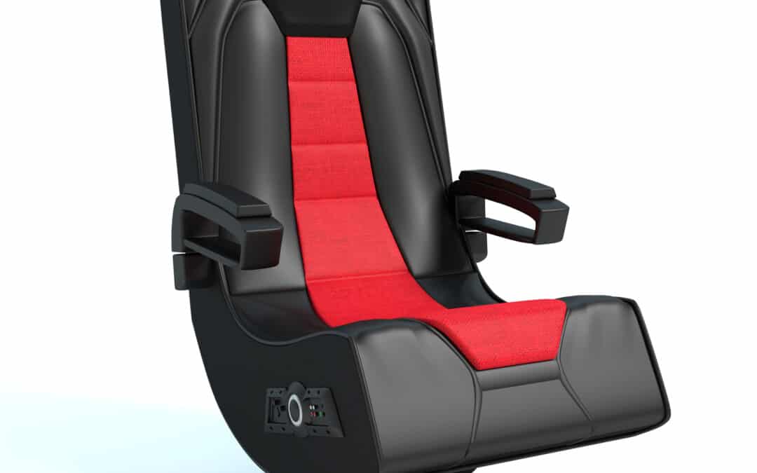 black gaming chair