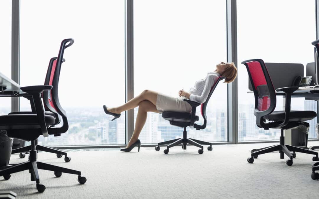 woman in a chair