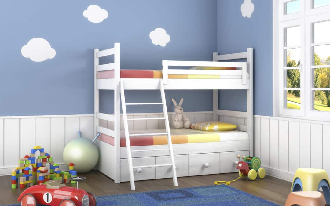 colorful bunk beds