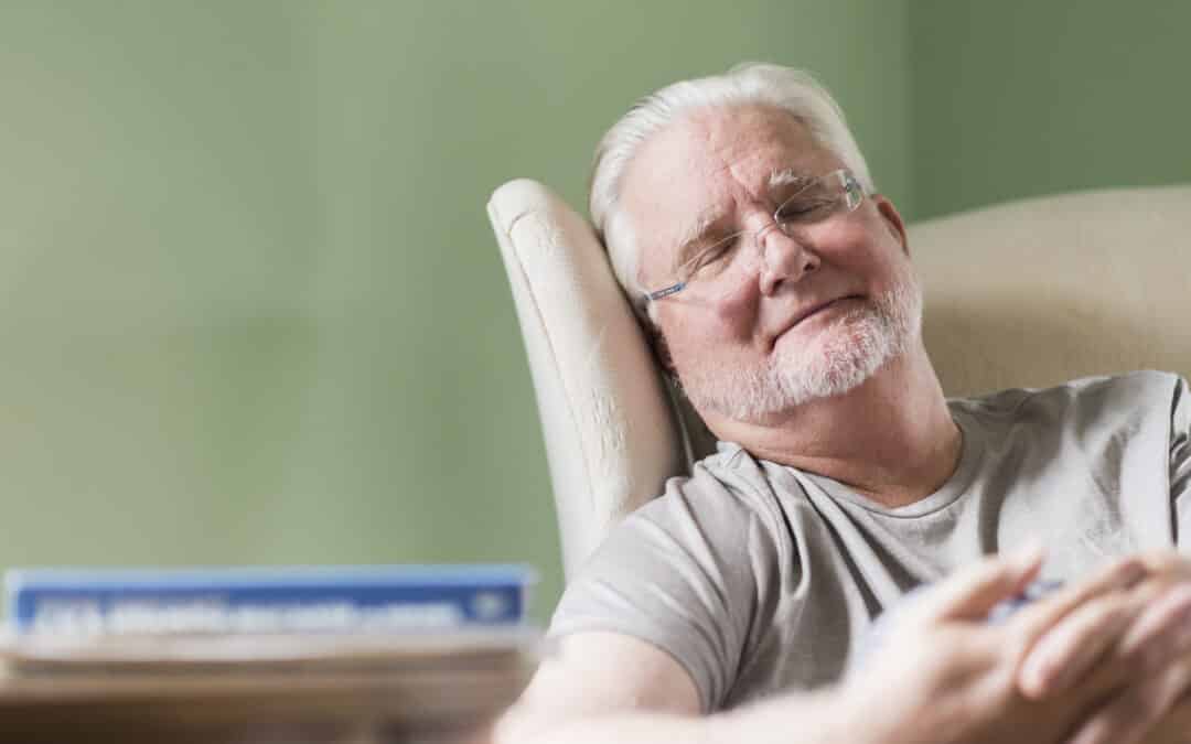 comfortable man in a chair