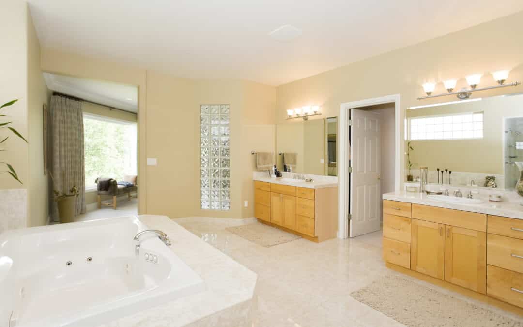 a spacious bathroom