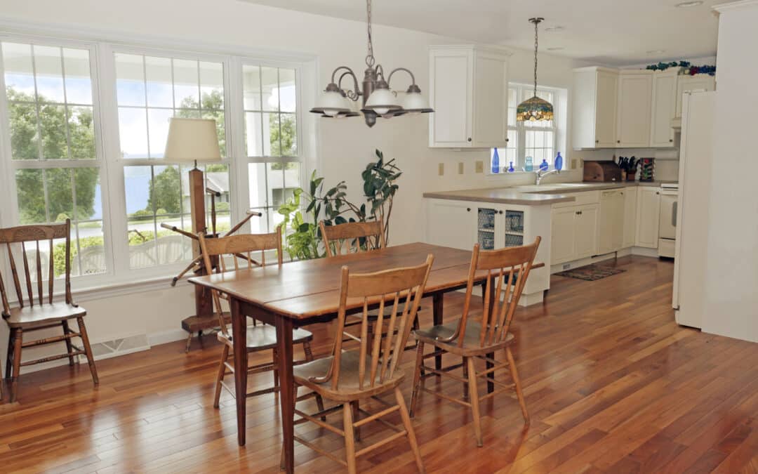 wooden dining table